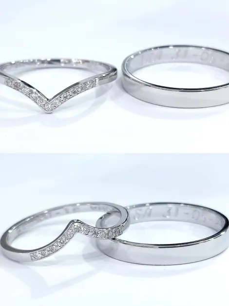Alianza pico con diamantes